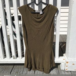 Peter Pan cut stretch cotton tunic shirt